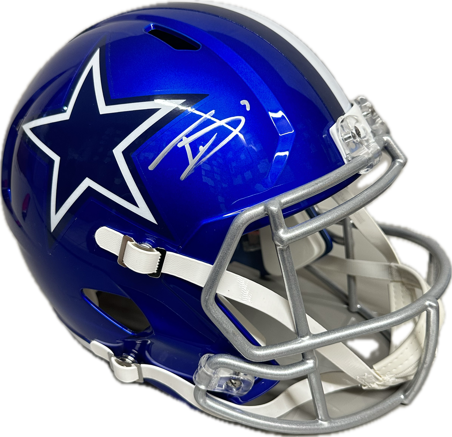 Trevon Diggs Dallas Full Size Speed Rep Flash Football Helmet (PIA)