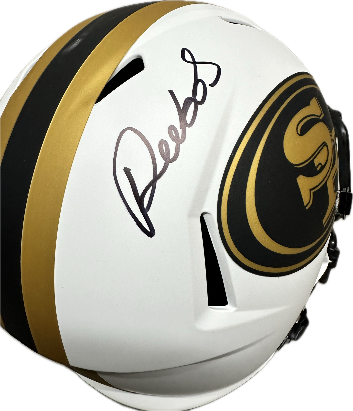 Deebo Samuel San Fransisco Full Size Lunar Eclipse Speed Rep Lunar Football Helmet (JSA)