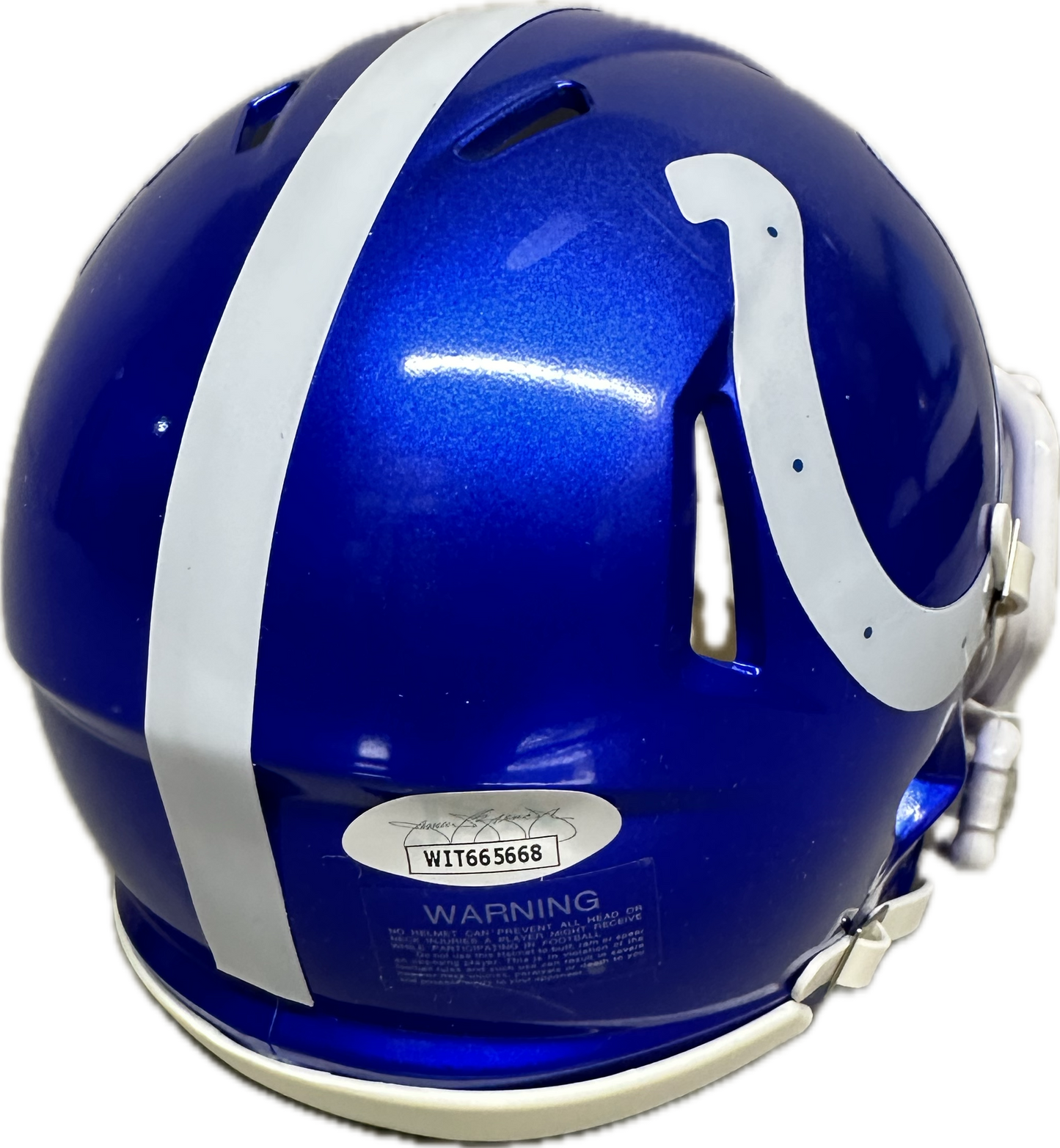 Jonathan Taylor Indianapolis Flash Mini Football Helmet (JSA)