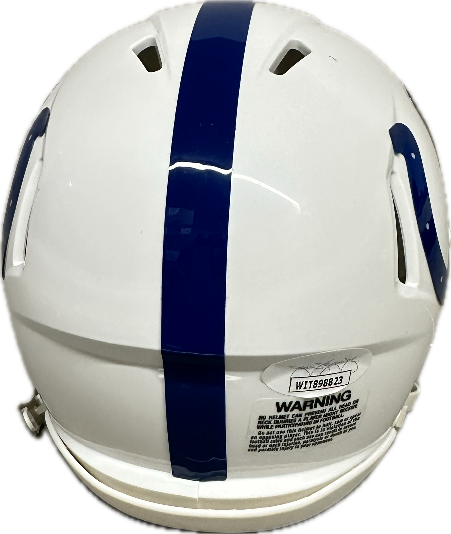 Marlin Jackson Indianapolis Mini Football Helmet (JSA)