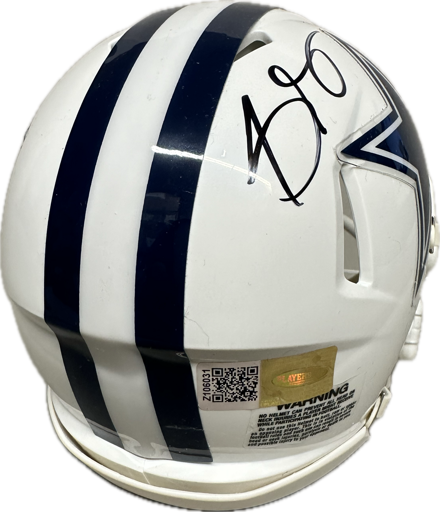 Stephon Gilmore & Trevon Diggs Dallas Eclipse Signed Mini Football Helmet (PIA)