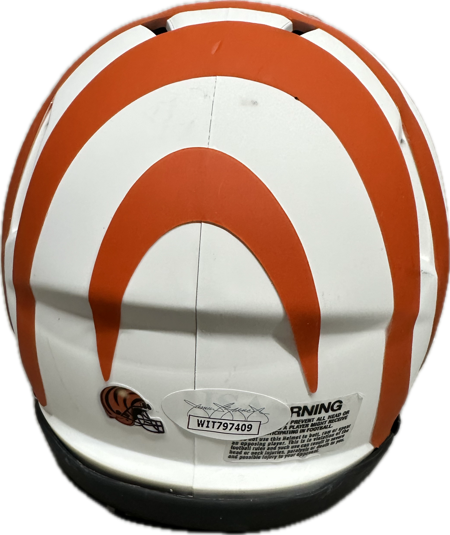 Carson Palmer Cincinnati Lunar Mini Football Helmet (JSA)