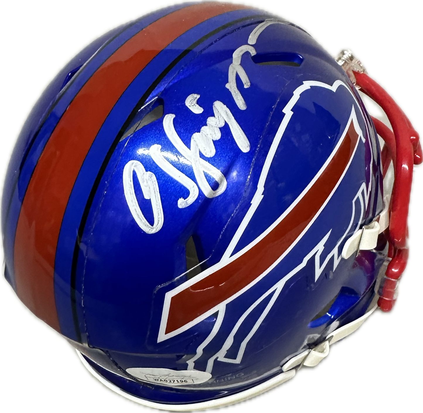 OJ Simpson Buffalo Home Signed Flash Mini Football Helmet (JSA)