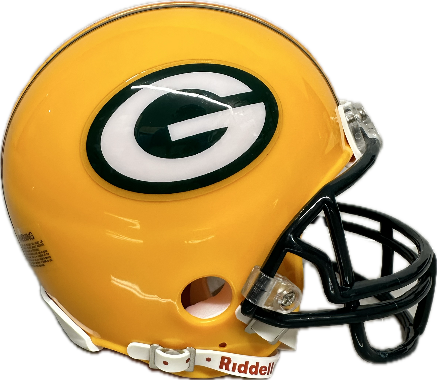 Aaron Rodgers Super Bowl Yellow Green Bay Signed Mini Football Helmet (JSA)