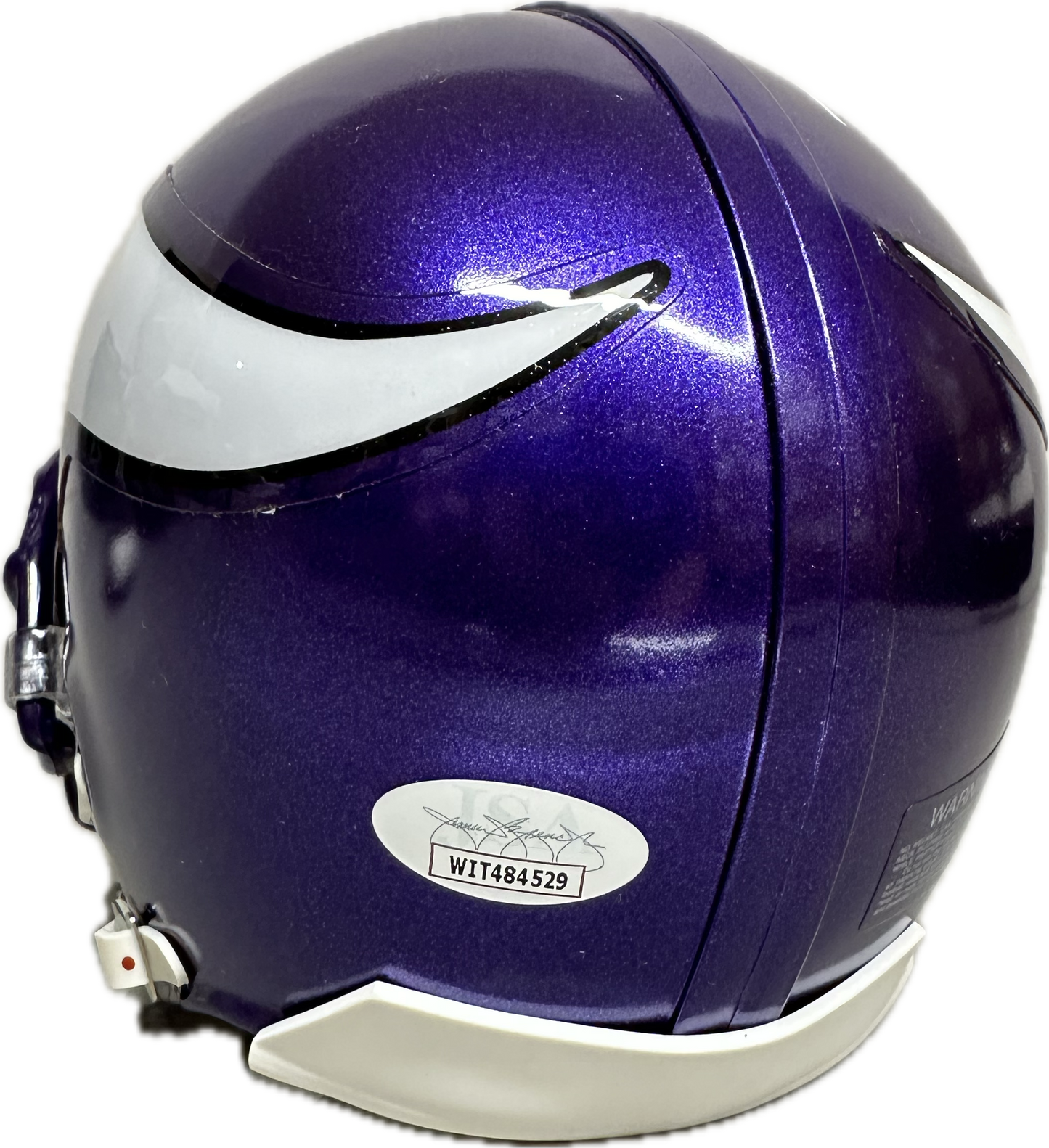 Daunte Culpepper Minnesota Puple Signed Mini Football Helmet (JSA)