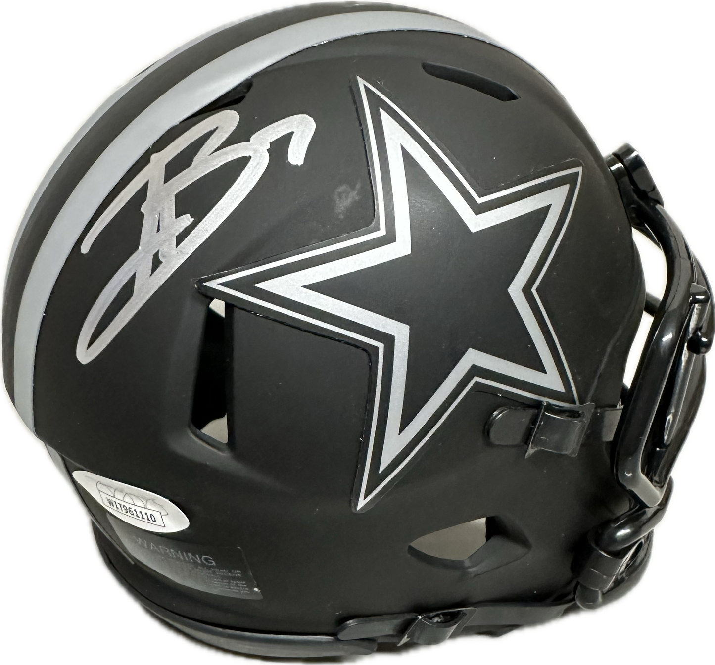 Trevon Diggs Dallas Black Signed Mini Football Helmet (JSA)