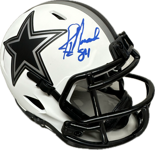 Jay Novacek Dallas Lunar Signed Mini Football Helmet (PIA/JSA)