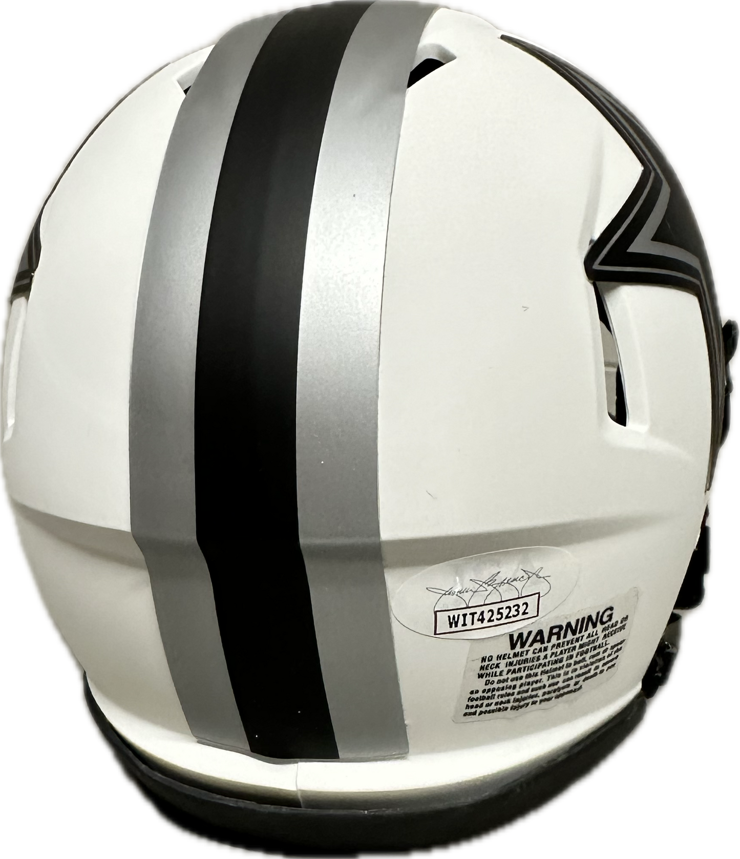 Jay Novacek Dallas Lunar Signed Mini Football Helmet (PIA/JSA)