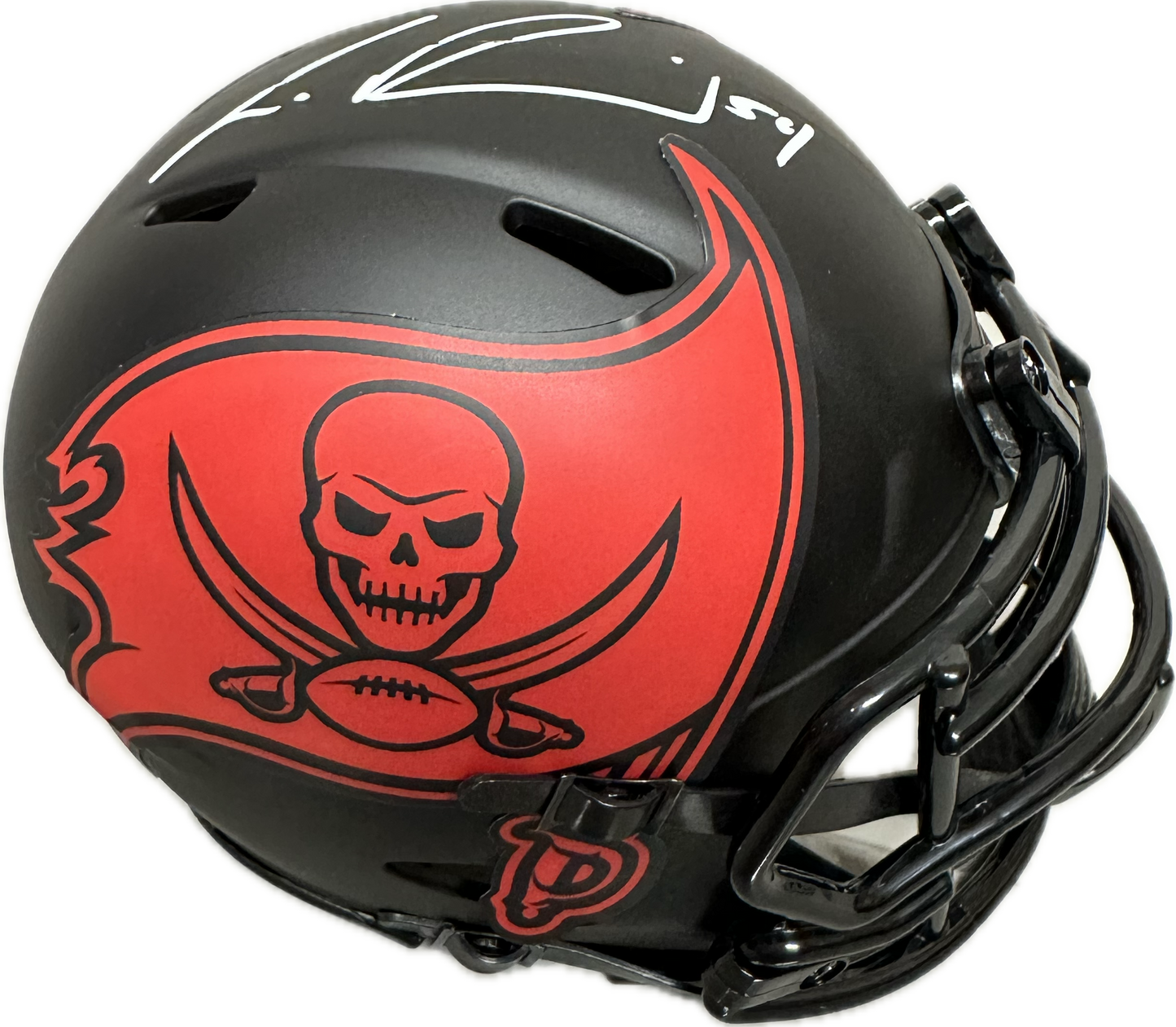 Lavante David Tampa Bay Eclipse Signed Mini Football Helmet (JSA)