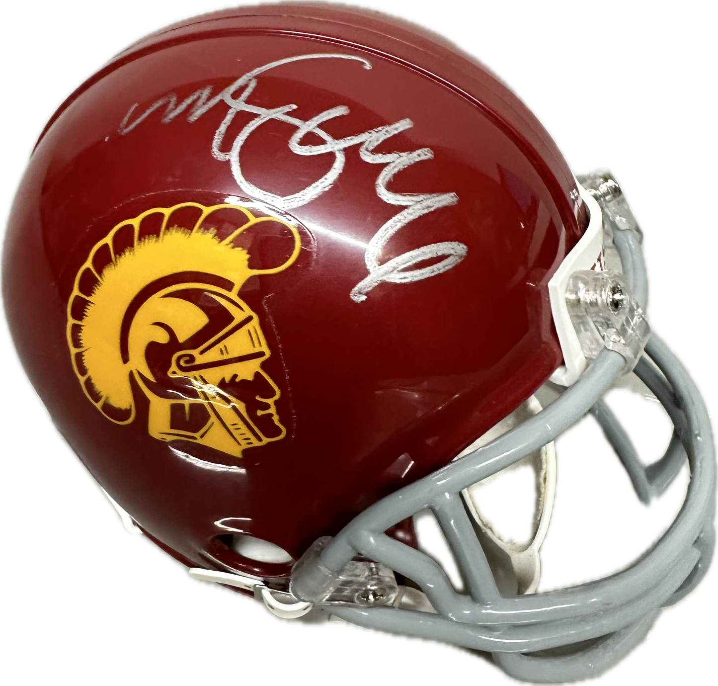 Mark Sanchez USC Red Signed Mini Football Helmet (JSA)