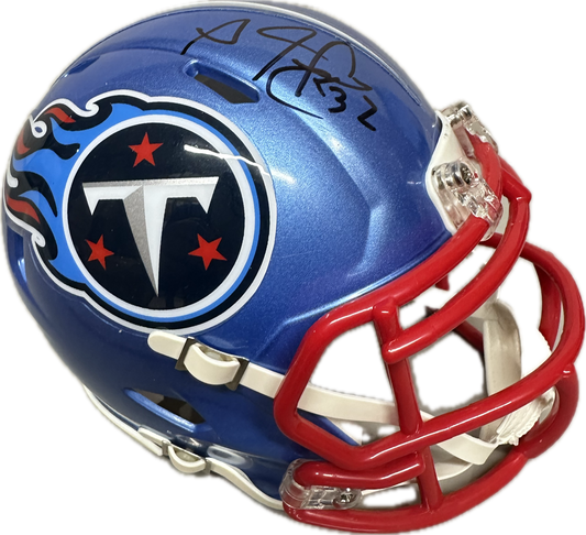 Adam "Pacman" Jones Tennessee Blue Signed Mini Football Helmet (PIA JSA)