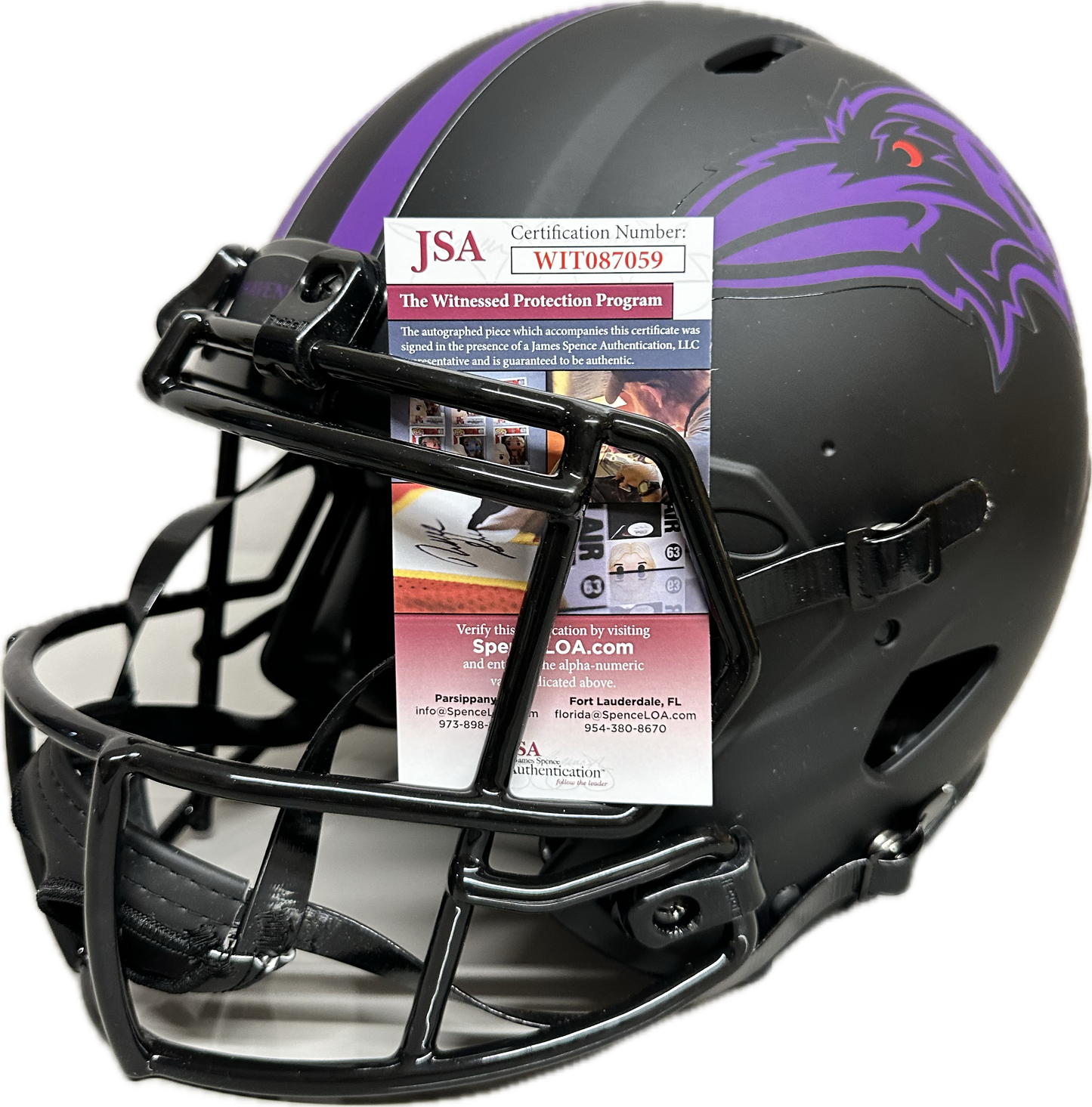 Ray Lewis Baltimore Full Size Eclipse Rep Football Helmet (JSA)