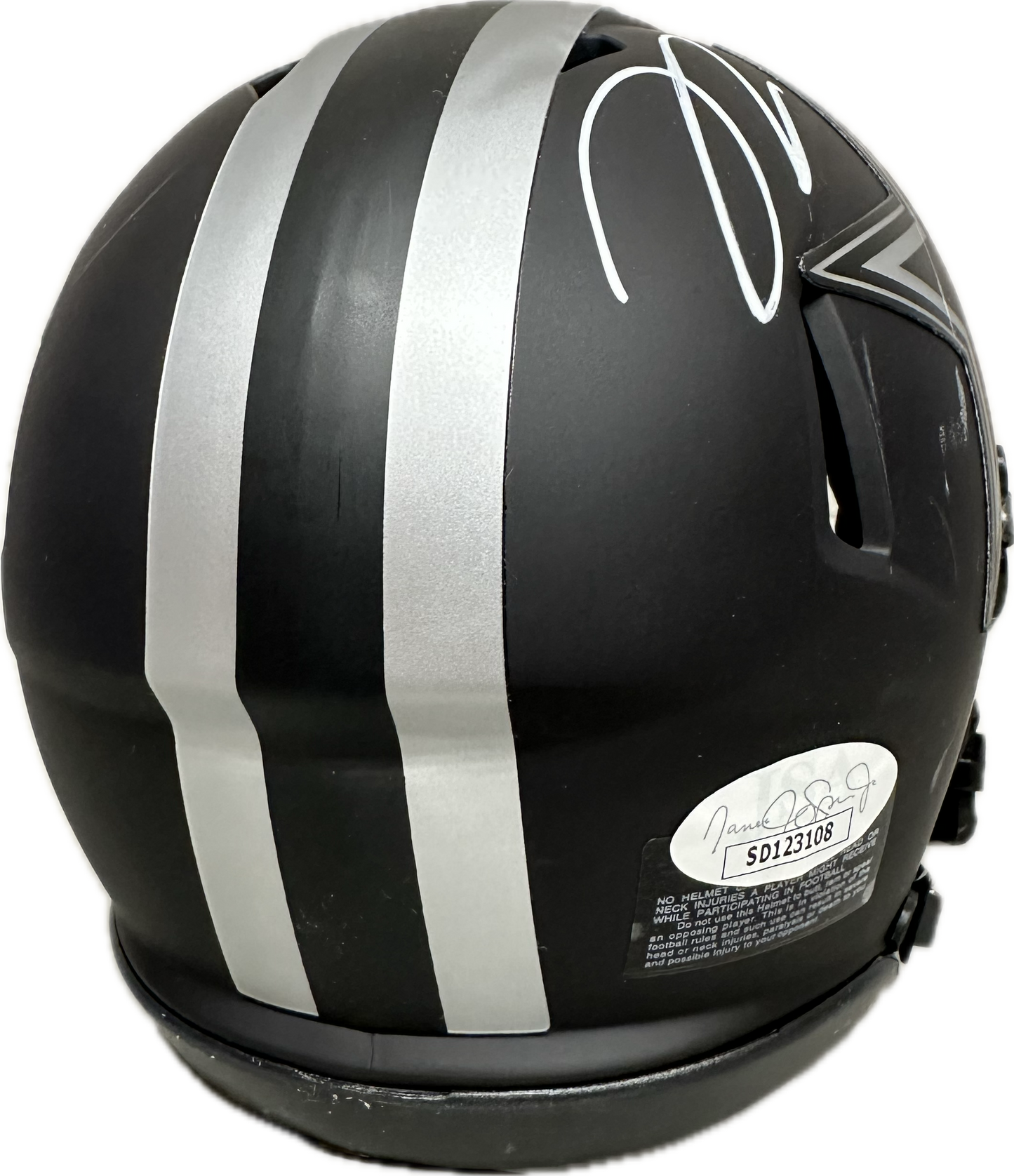 Trevon Diggs Dallas Eclipse Signed Mini Football Helmet (JSA)