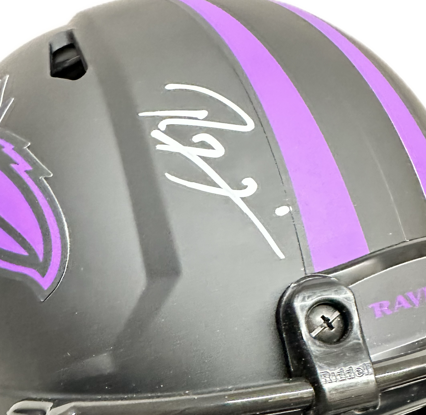 Ray Lewis Baltimore Full Size Eclipse Rep Football Helmet (JSA)