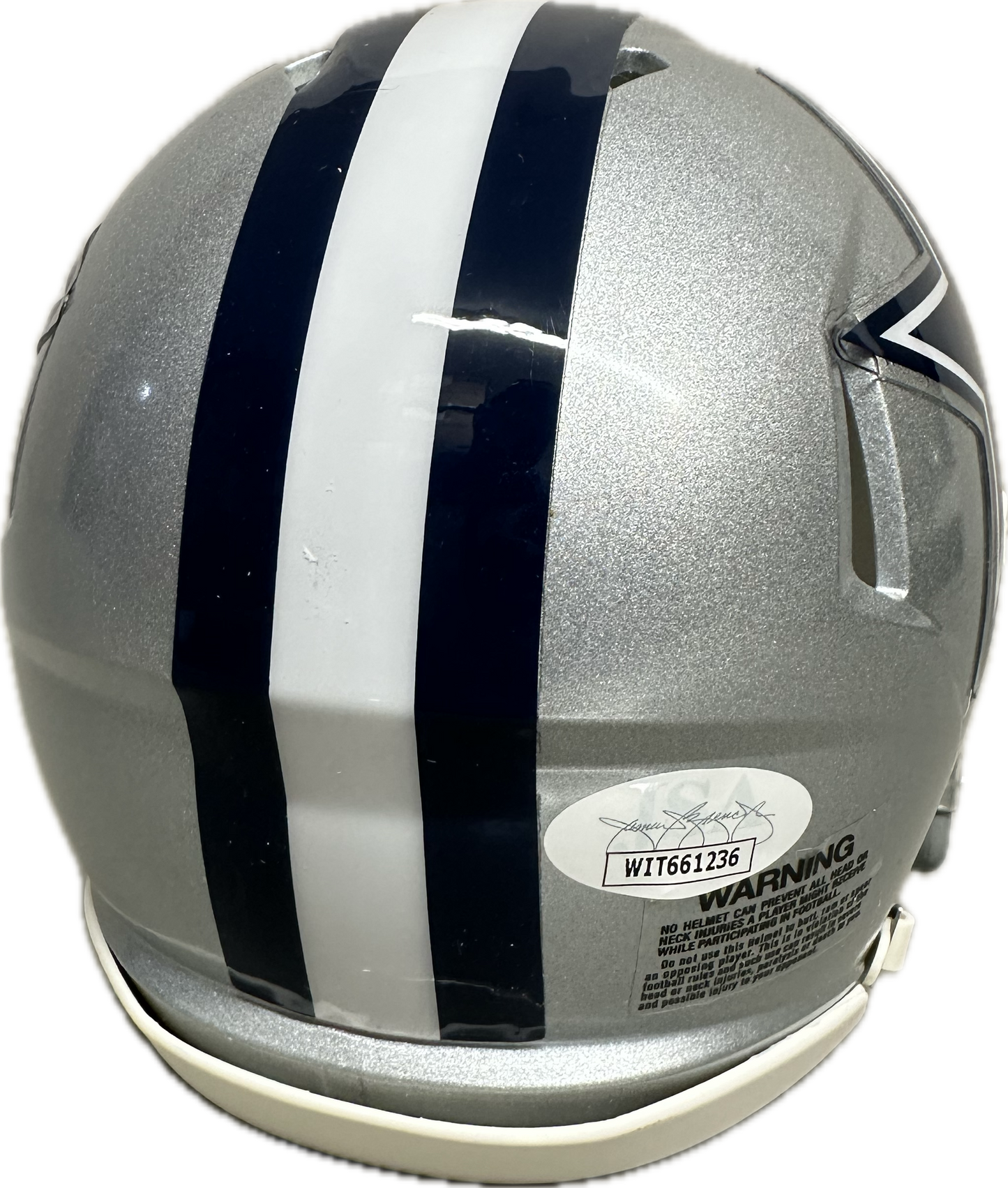 CeeDee Lamb Dallas Signed Mini Football Helmet (JSA)