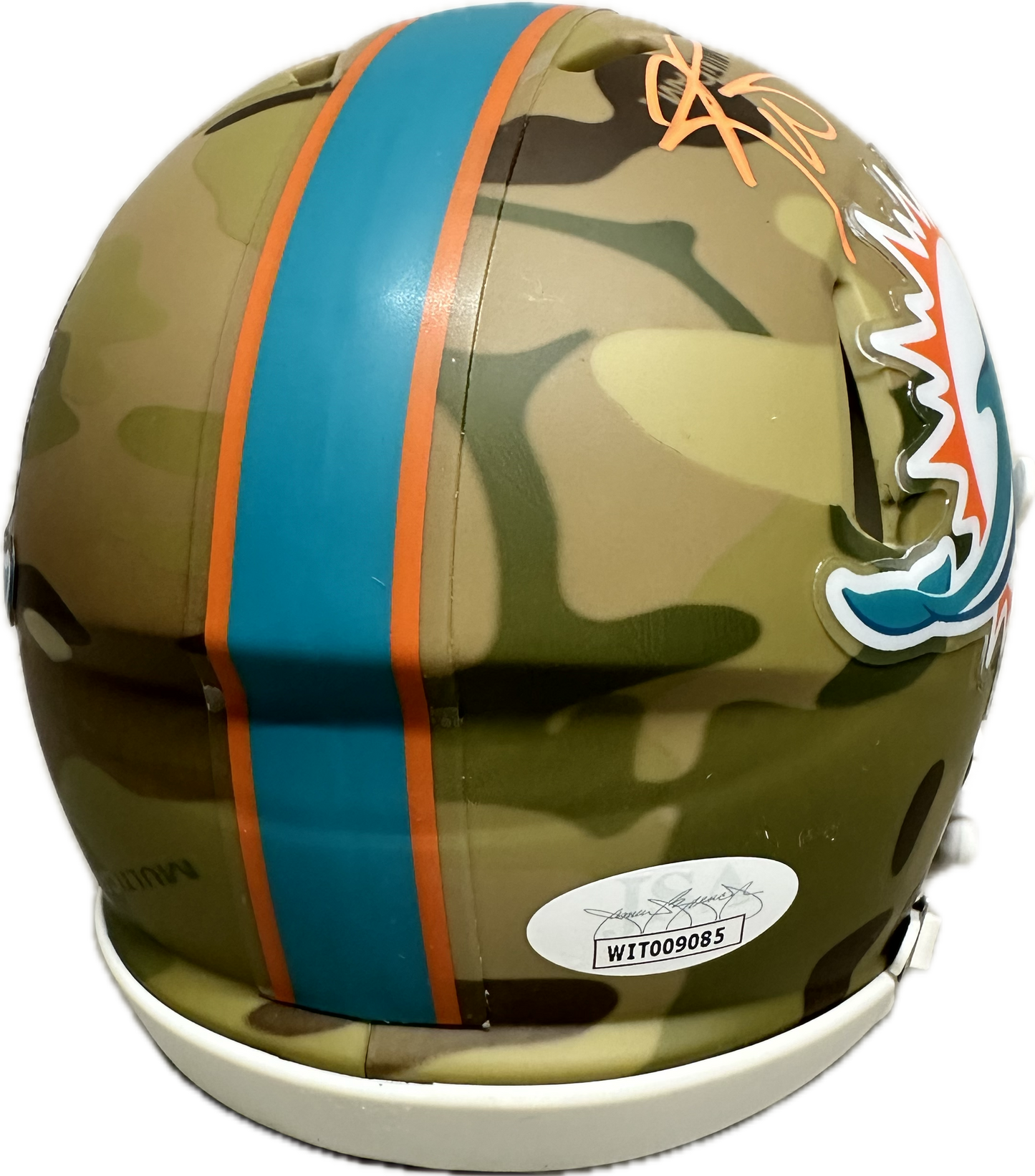 Ricky Williams Miami Signed White Mini Football Helmet (JSA)
