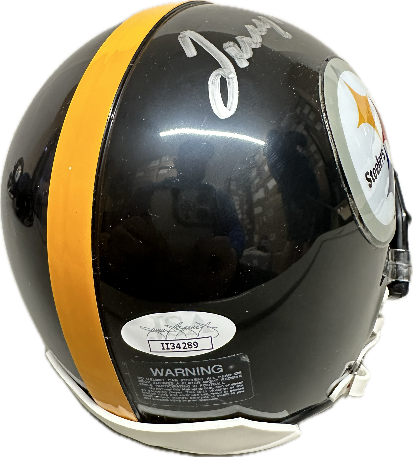 Terry Bradshaw Pittsburgh  Eclipse Signed Mini Football Helmet (JSA)