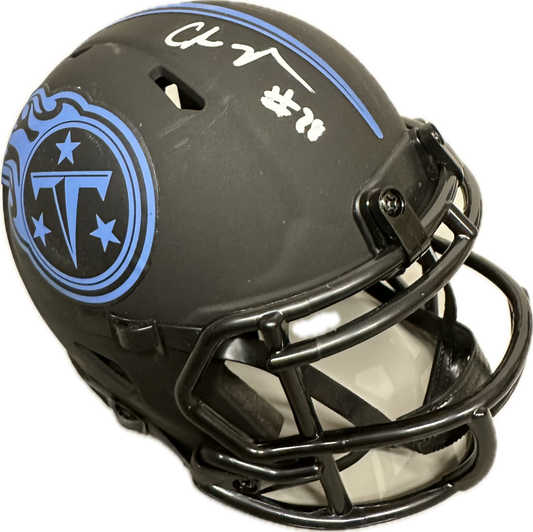 Chris Johnson Tennessee Eclipse Signed Mini Football Helmet (PIA)