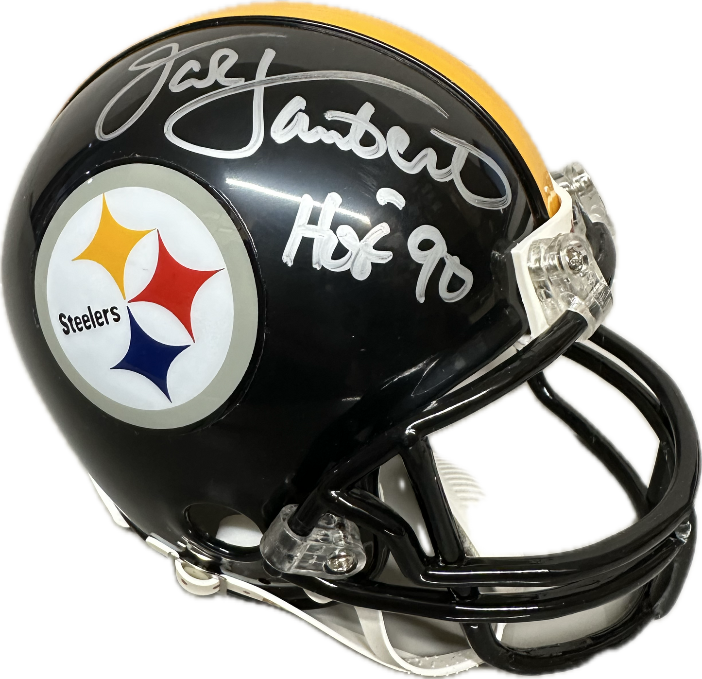 Jack Lambert Pittsburgh  Signed Mini Football Helmet (JSA)