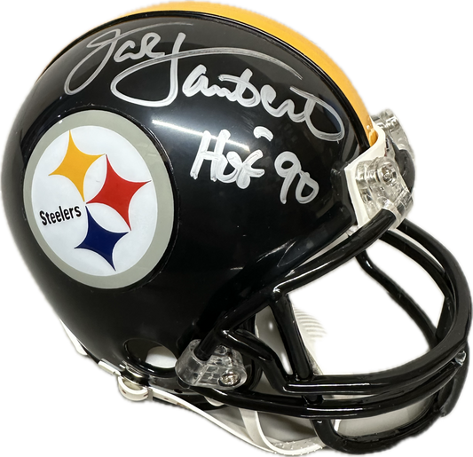 Jack Lambert Pittsburgh  Signed Mini Football Helmet (JSA)