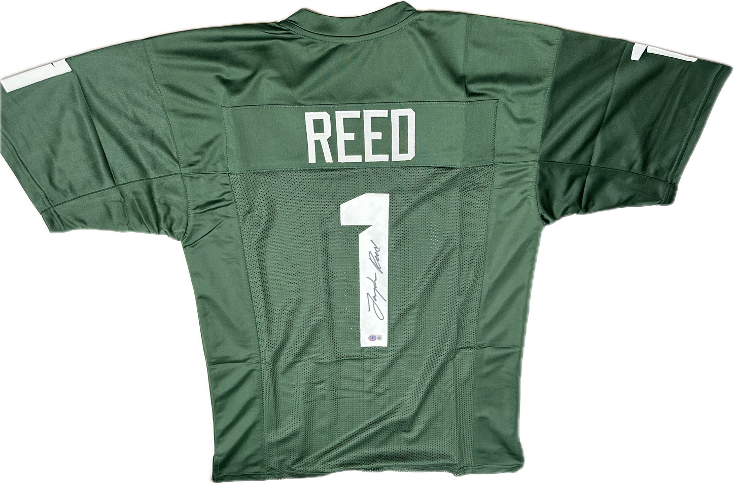 Jayden Reed Custom Michigan St. Autographed Football Jersey (Beckett)