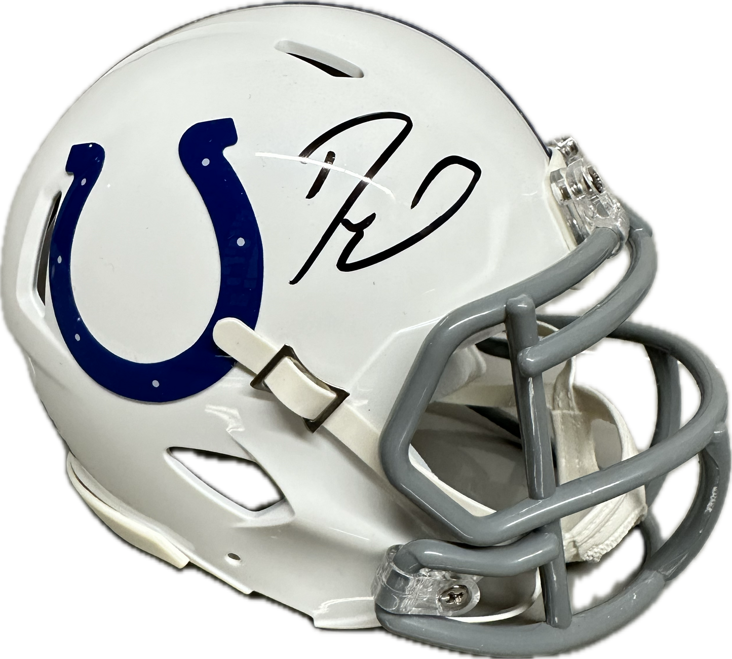 Darius Shaquille Leonard Indianapolis White Speed Mini Football Helmet (PIA JSA)