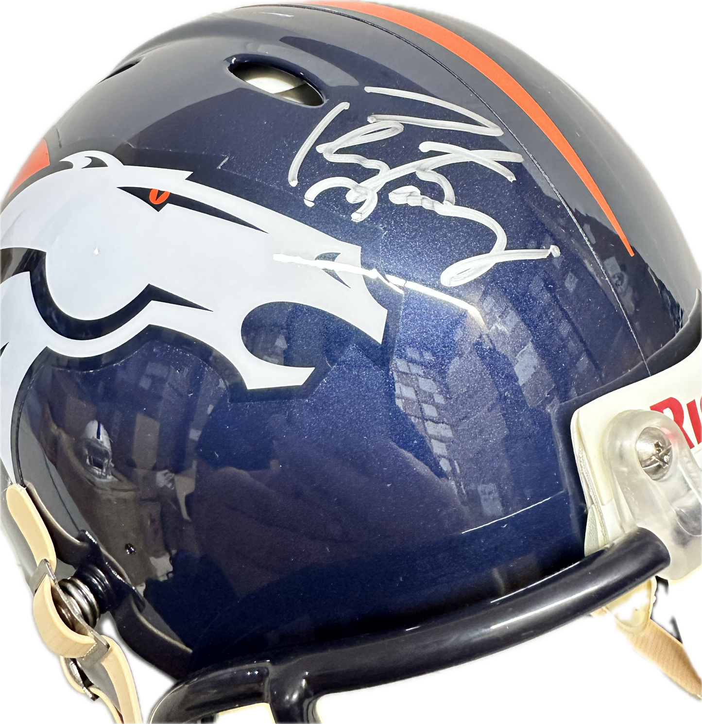 Peyton Manning Denver Signed Full Size Football Helmet (JSA)
