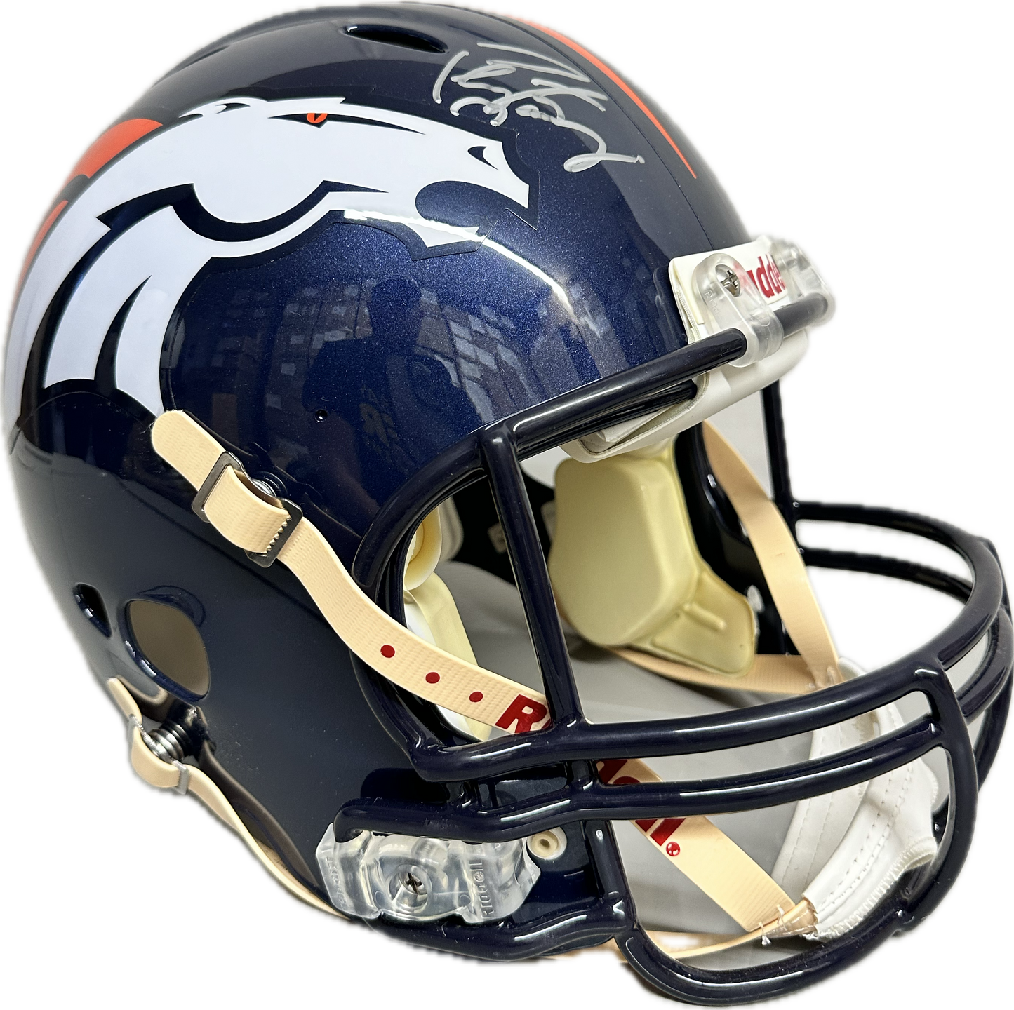 Peyton Manning Denver Signed Full Size Football Helmet (JSA)