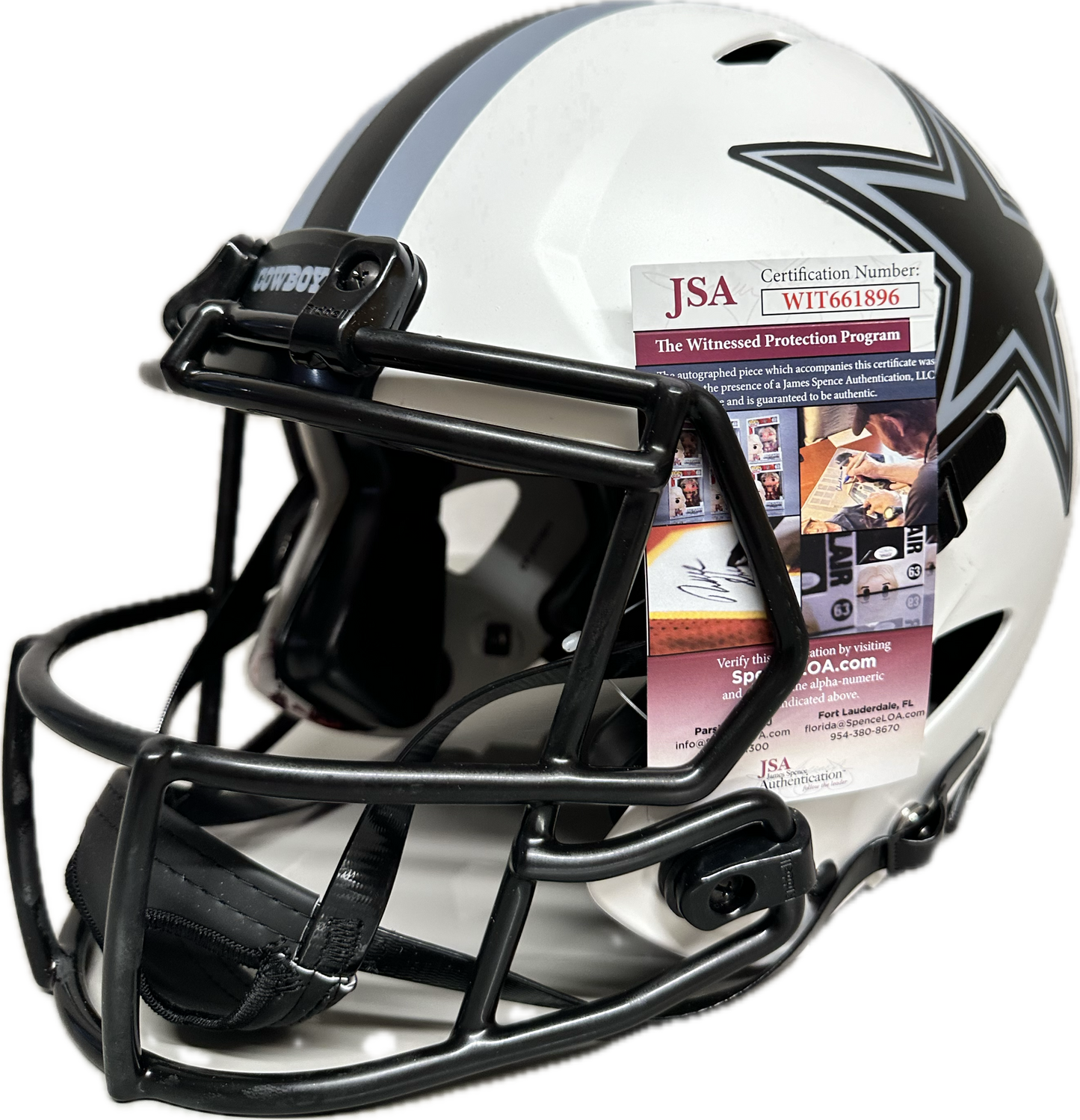 Ceedee Lamb Cowboys Full Size Football Helmet (JSA)