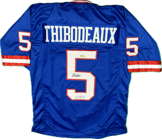 Kayvon Thibodeaux Autographed New York Custom Blue Football Jersey (JSA)