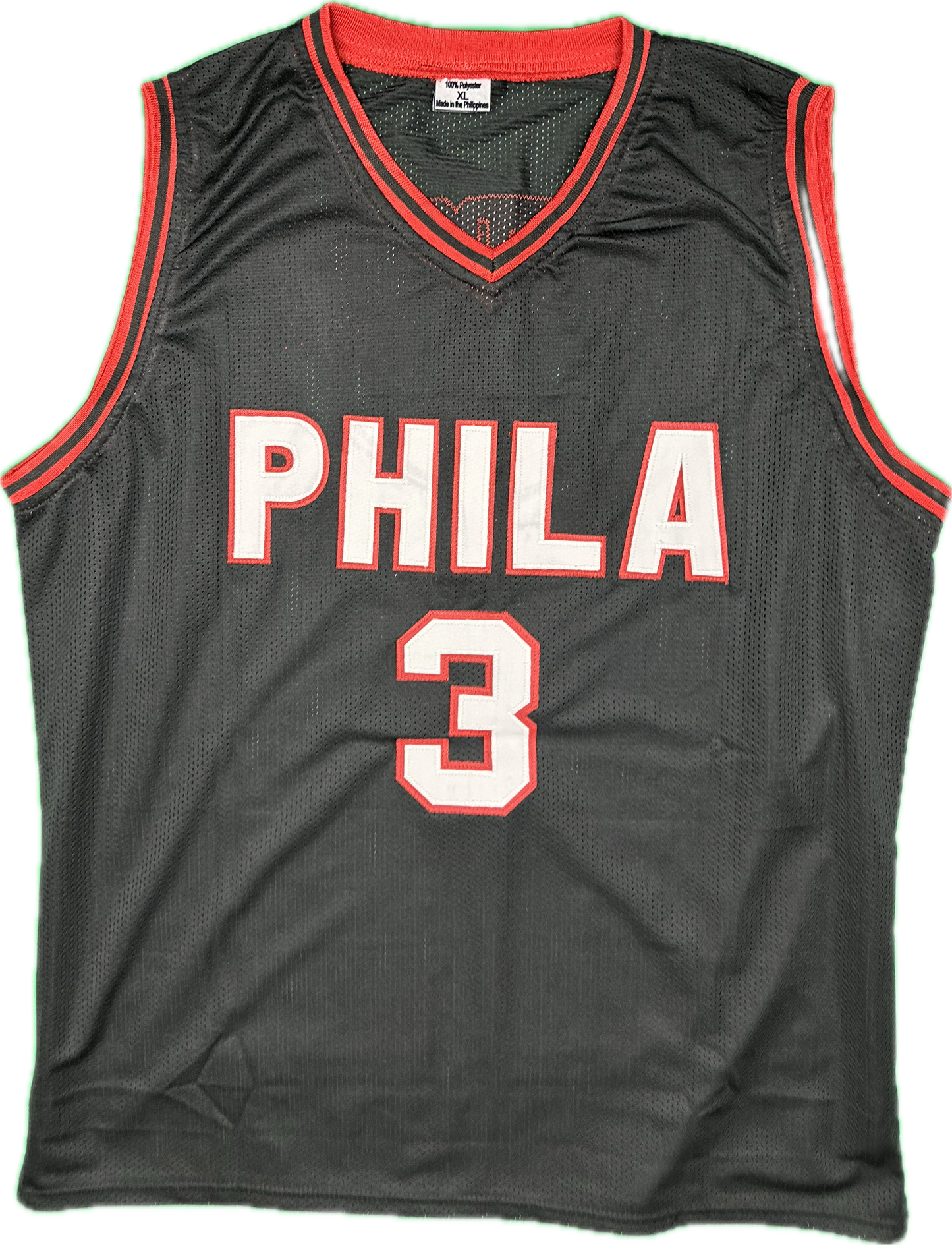 Allen Iverson Autographed Philadelphia Custom Basketball Jersey (PIA/JSA)
