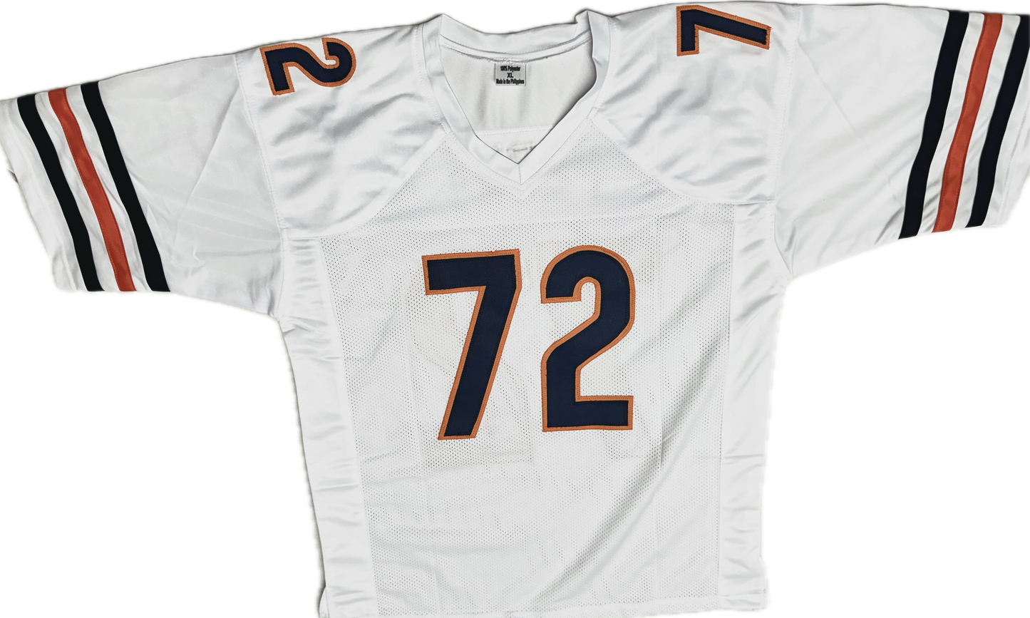William "The Fridge" Perry Signed Chicago Custom White Autographed Football Jersey (PIA/JSA)