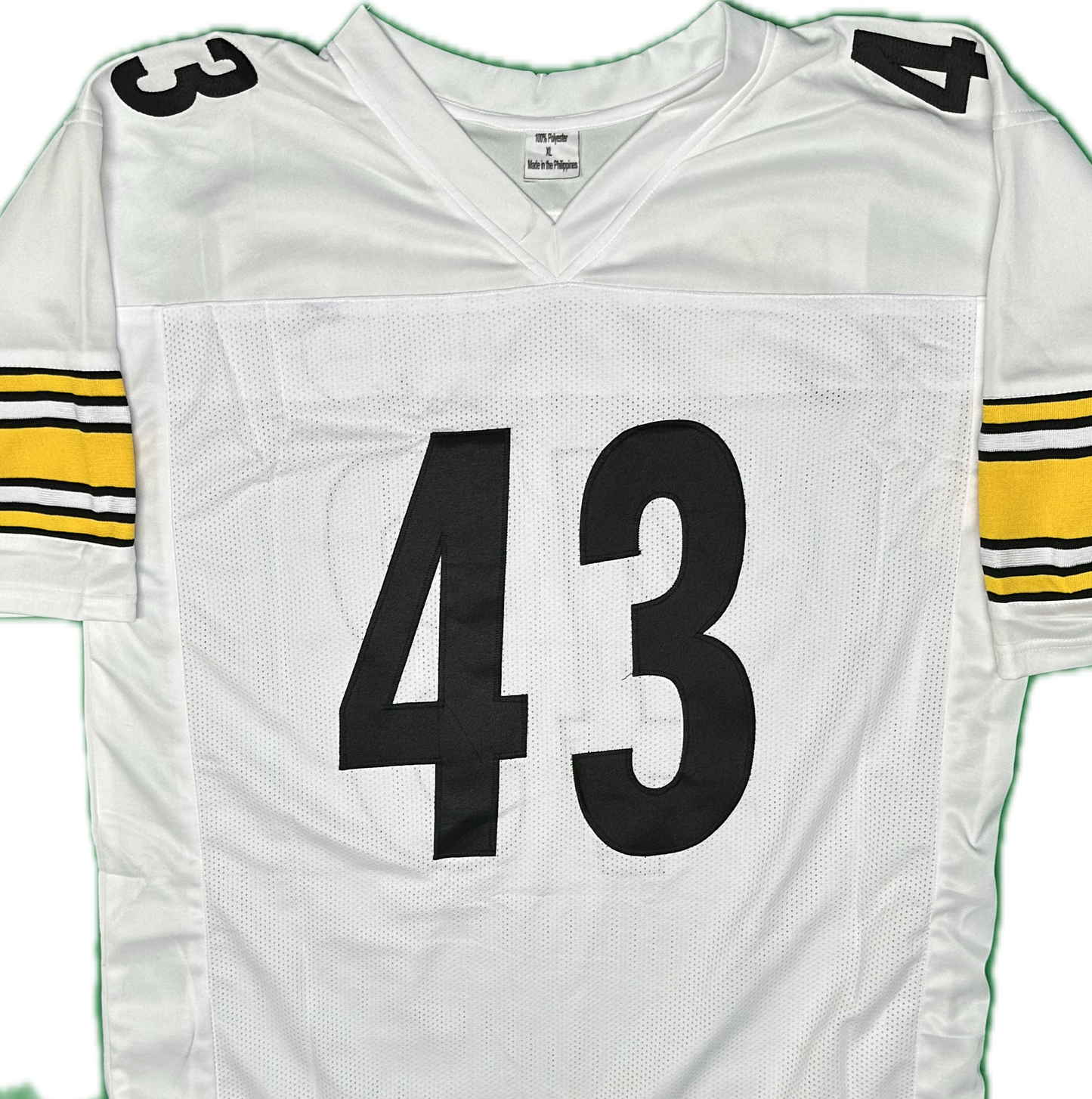 Troy Polamalu Signed Pittsburgh Yellow Custom Autographed Football Jersey (JSA)