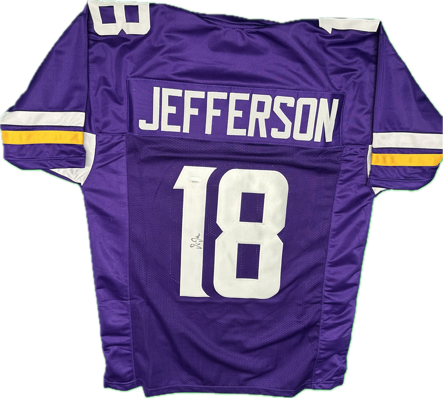 Justin Jefferson Signed Custom Purple Minnesota Football Jersey (JSA)