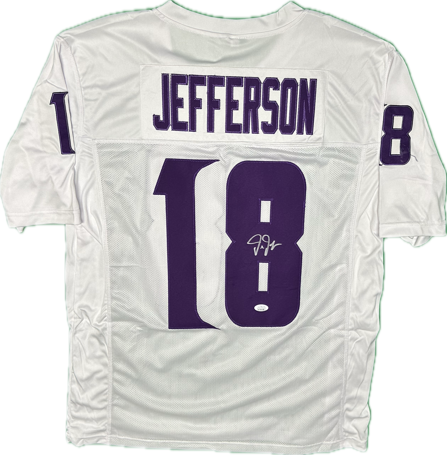 Justin Jefferson Signed Custom White Minnesota Football Jersey (JSA)