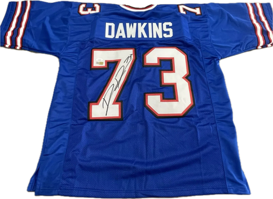 Dion Dawkins Custom Buffalo Autographed Football Jersey (PIA/JSA)
