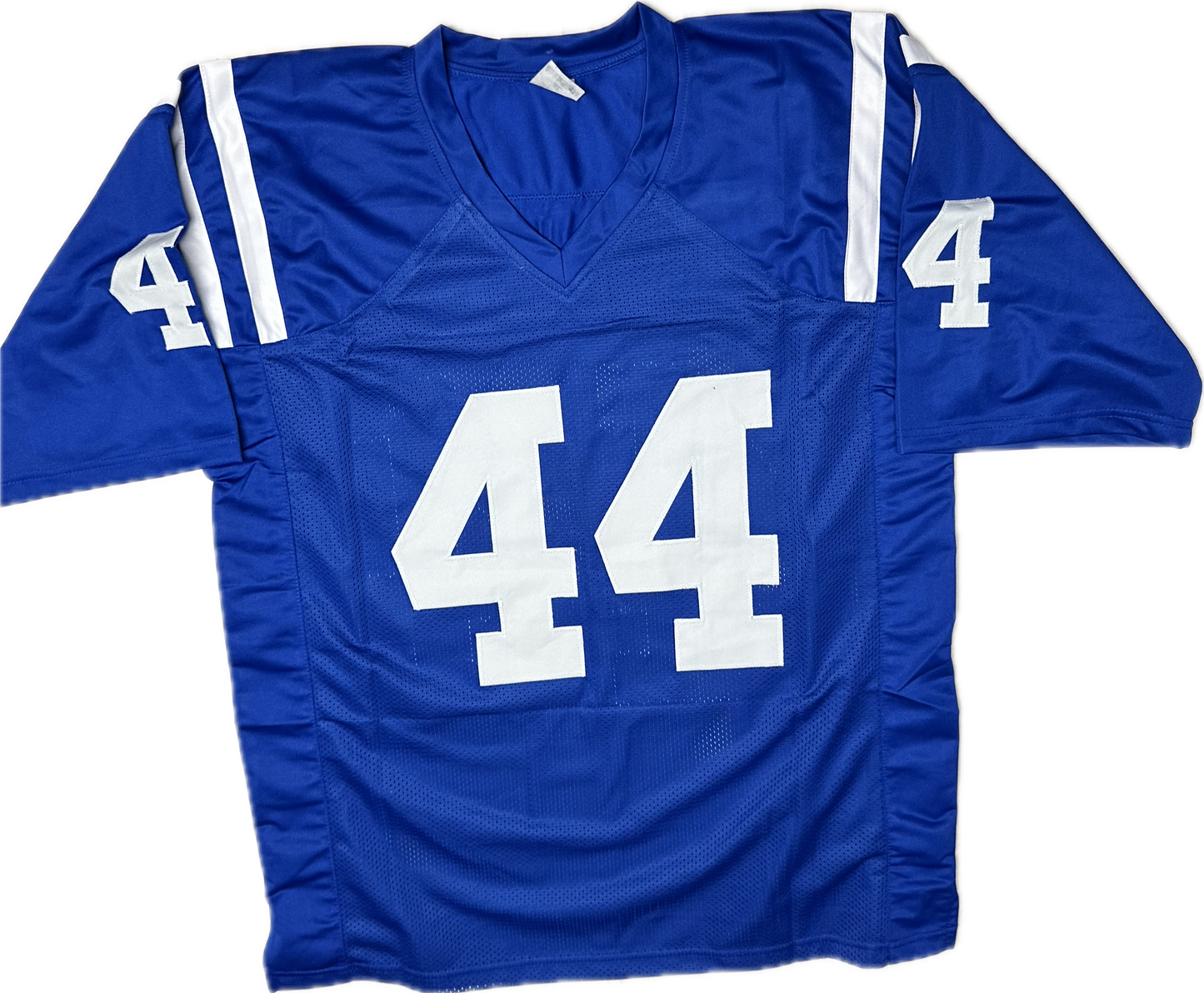 Dallas Clark Autographed Custom Indianapolis Blue Football Jersey (JSA)