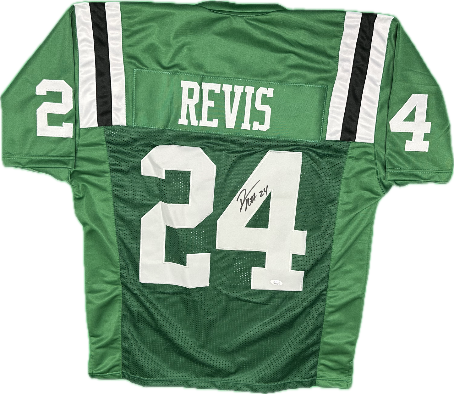 Darrelle Revis Autographed Custom New York Football Green Jersey (JSA)