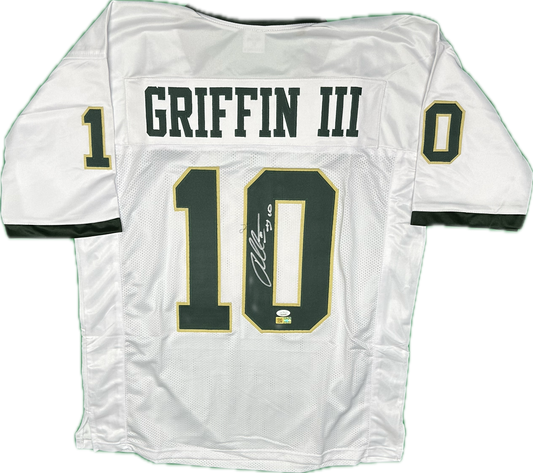 Robert Griffin III Signed Custom Baylor White Football Jersey (PIA/JSA)