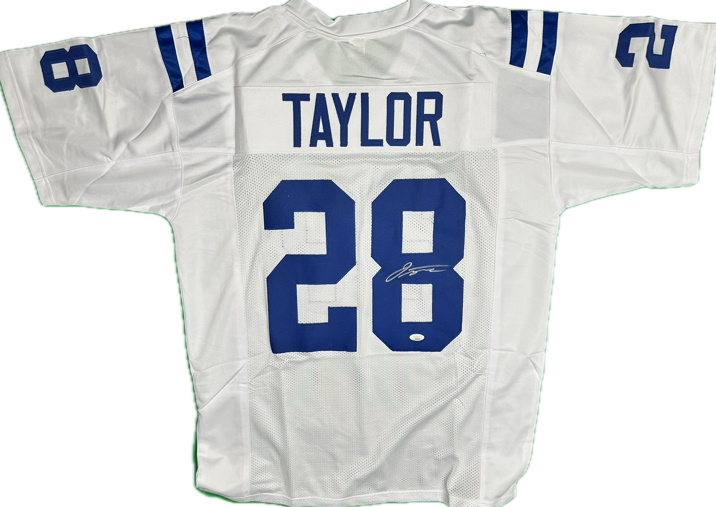 Jonathan Taylor Signed Custom Indianapolis White Football Jersey (JSA)