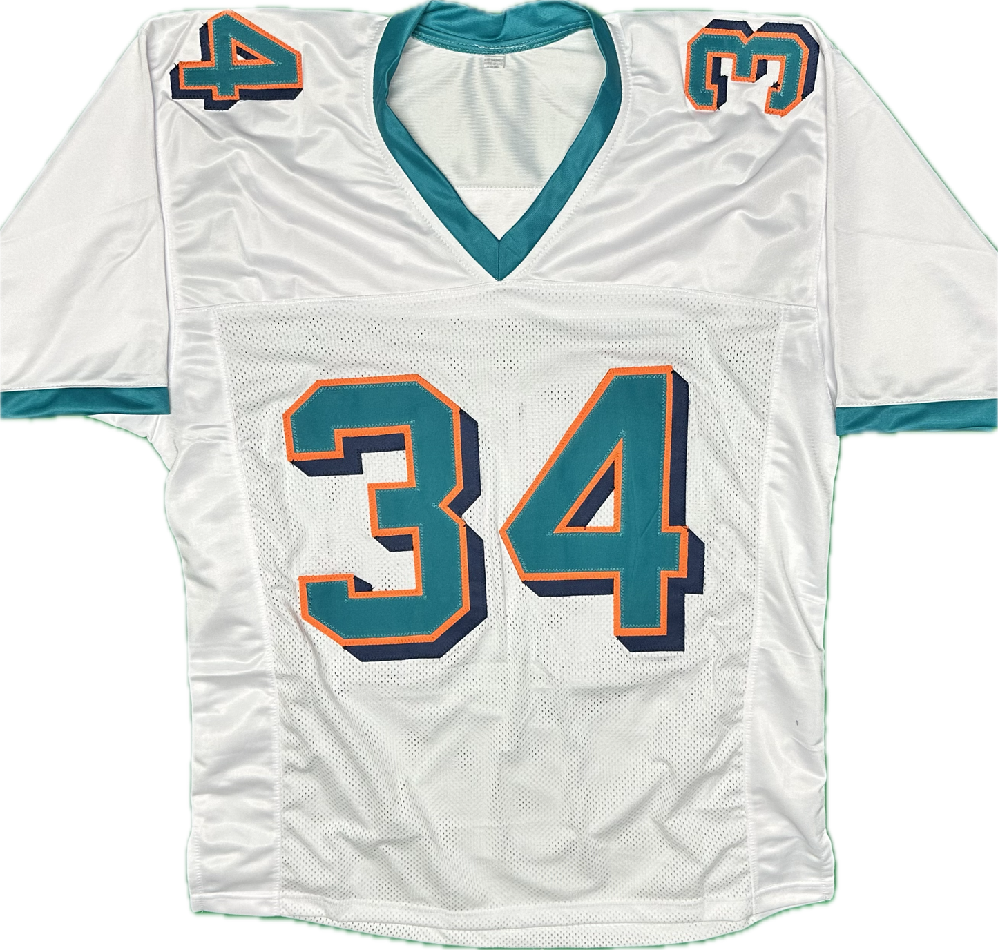 Ricky Williams Autographed Miami White Custom Football Jersey (PIA/JSA)