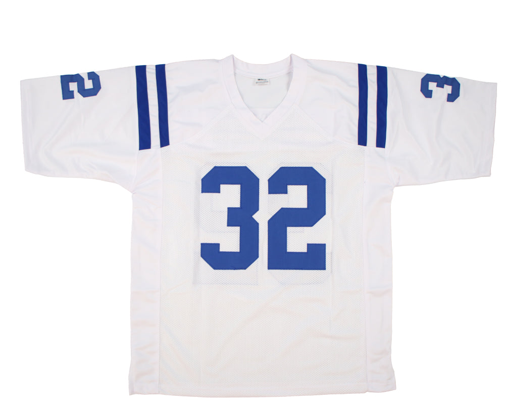 Edgerrin James Signed Indianapolis White Football Jersey (JSA)