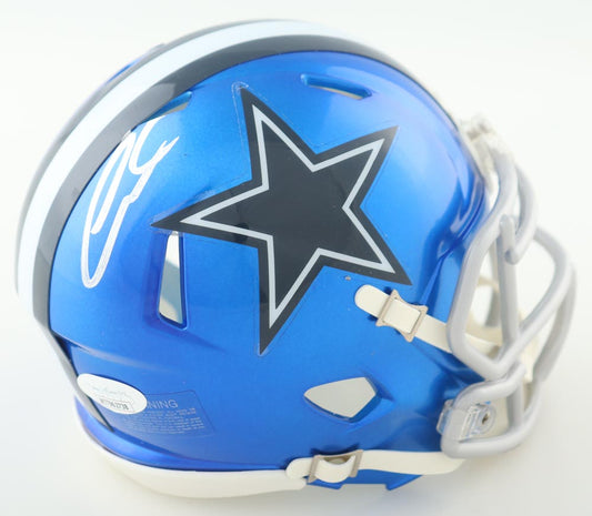 CeeDee Lamb Signed Dallas Flash Speed Mini Football Helmet (JSA)