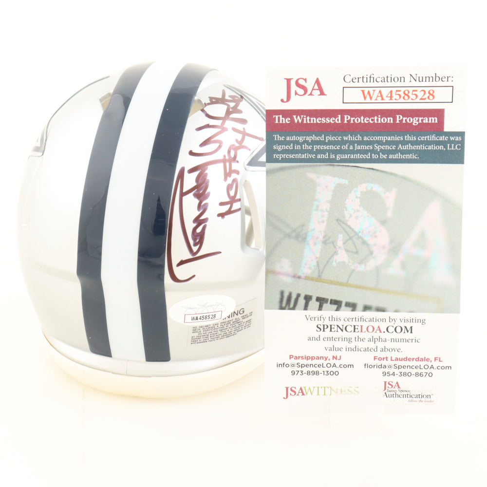 Randy White Signed Dallas White Speed Mini Football Helmet (PIA/JSA)