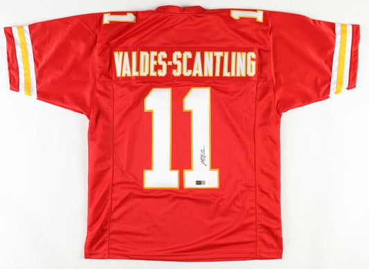 Marques Valdes Scantling Signed Chiefs Custom Autographed Football Jersey (PIA/JSA) Red MVS