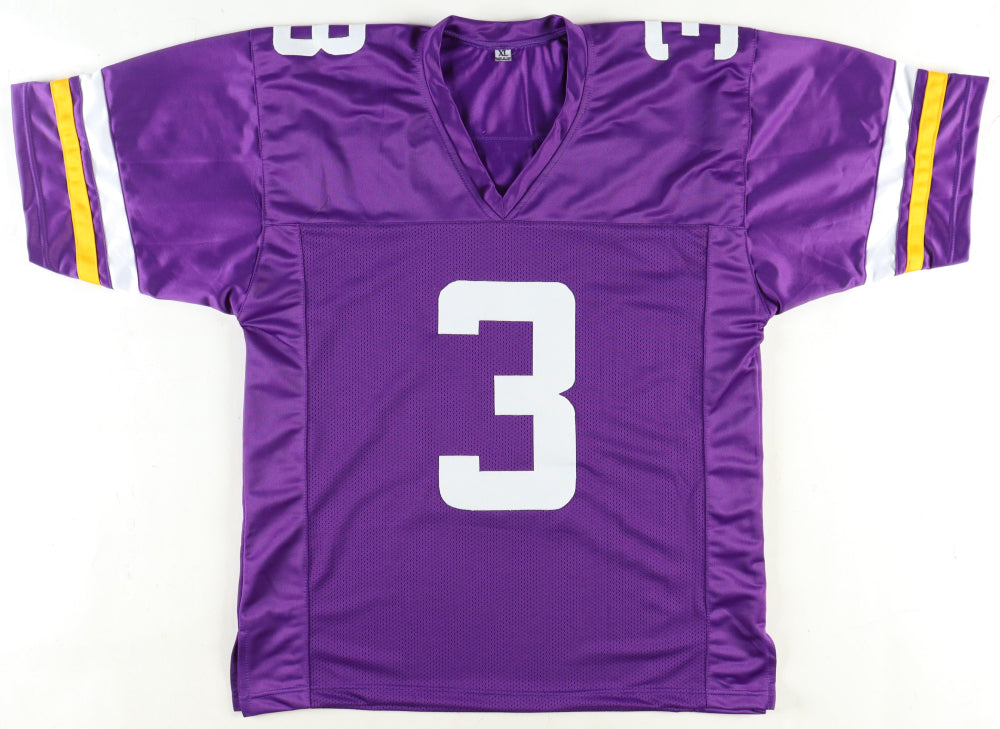 Jordan Addison Signed Vikings Custom Autographed Football Jersey (PIA)