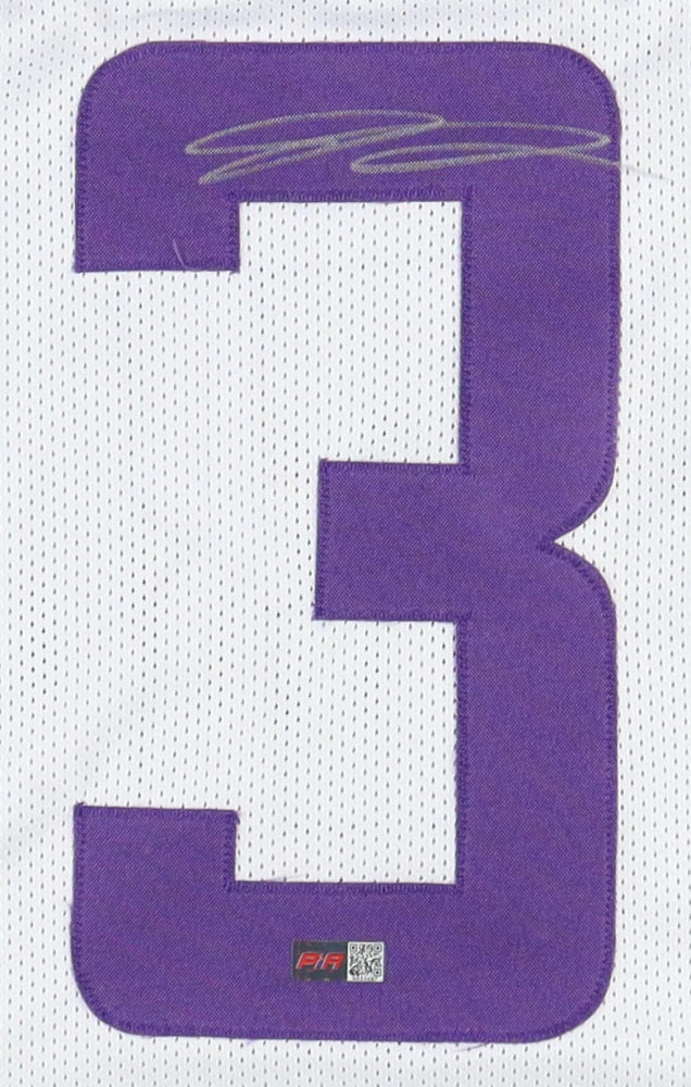 Jordan Addison Signed Vikings Custom Autographed Football Jersey (PIA)