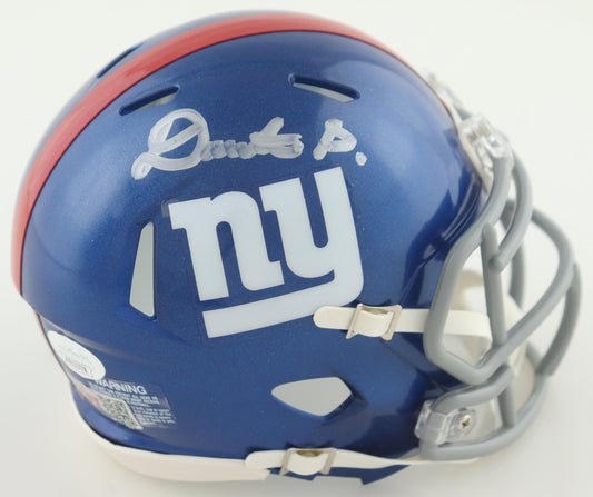 Deonte Banks Signed New York Blue Speed Mini Football Helmet (PIA/JSA)