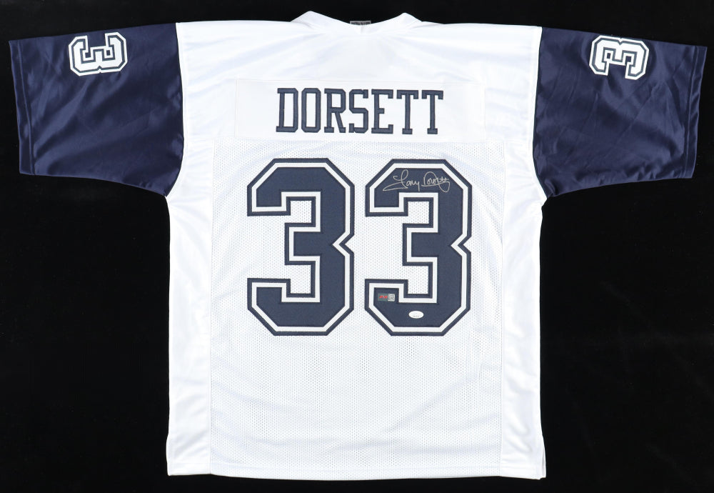 Tony Dorsett Signed Thanksgiving Custom Autographed Football Jersey (PIA/JSA)