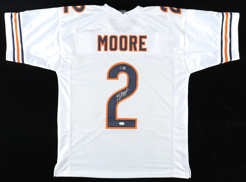 DJ Moore Signed Chicago Custom Autographed Football Jersey (PIA) White